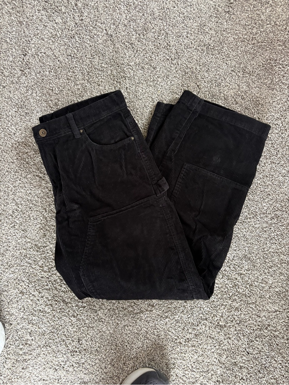 No Boundaries Black Wide-Leg Corduroy Pants - Picture 7 of 8